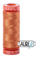 Aurifil Mako 50wt Cotton 200 m 220 yd. spool - 5009 Medium Orange